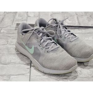 Nike Women's Flex Trainer 8 Gray Teal Running‎ Shoes AJ8168-003 Size 8